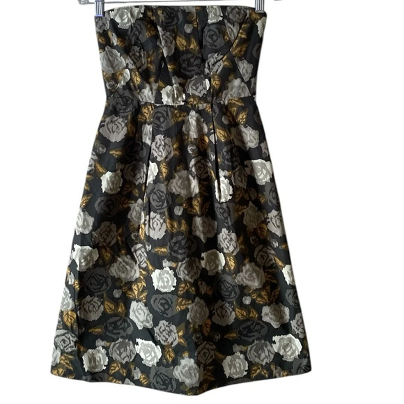 J CREW Strapless Cocktail Dress Party Marielle Dress in Solstice Floral Size 00 - Picture 5 of 11